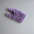 Unique purple pleated texture magic bubble bag with flexible stretch fabric design - Light Purple