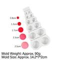 Moule en silicone blanc pour boules de chocolat de 0,8 cm à 2,5 cm - Gris