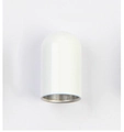 Stylus pen replacement cap in white finish with silver metal trim for iPad and Android - Metal Pen Cap White