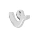 Polished silver stainless steel lowercase letter v pendant bead with mirror finish - Lowercase v / Steel