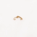 Luxurious gold roman bracelet with heart diamond charms and a metal closure clasp - 2.5cm Watch Clasp Accessory / Gold