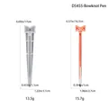 Silikonform für DIY-Stifte mit grauem und orangefarbenem Schleifen-Design für Kugelschreiber - Schleife Kugelschreiber Form