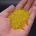 Vibrant yellow 2-3mm silver-lined glass seed beads for DIY jewelry making and crafts - 3mm / 15g / Gold Yellow