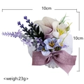 Handgelenk-Korsage mit Calla-Lilie und Lavendel, lila Schleife und Perle für Hochzeiten - Retro Lila - Handgelenk Corsage