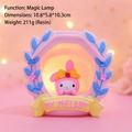 Luce notturna My Melody in resina rosa, lampada magica decorativa per camera bimbe - Stile Lampada Magica My Melody (985-11) / A manovella / Rosa
