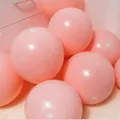 Pack of 20 thick round pink matte latex balloons for wedding and party decorations - Macaron Orange