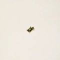 Rectangle cut green gemstone pendant with 18K gold plating for DIY jewelry - August-Pendant(Peridot)
