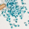 Close-up of 8mm blue and white gradient glass beads for DIY jewelry making accessories - 10mm / N24# Peacock Green (10MM)