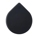 Copertura scarico in silicone nero con trama a diamante e design a goccia d'acqua - Copertura Deodorante in Silicone Nero