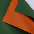 Waterproof Christmas bouquet wrapping paper in dark green and orange matte finish - 57x57cm / Turquoise + Bronze