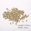 Precisie goud metalen klinknagels lengte 4.5mm breedte 2mm roestvrijstalen draaidelen - Ronde Kop Holle Klinknagel 4,5x2mm (KLJ7940-K)