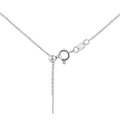 Collana a catena O regolabile in argento sterling con chiusura a molla con marchio 925 - Argento