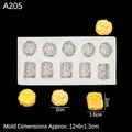 White silicone mold for DIY biscuits and popcorn with 12x6x1.3cm size dimensions - 3# (Instant Noodle) / Gray