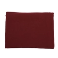 Deep red muslin cotton baby swaddle blanket with breathable crinkle texture and lace - Burgundy