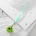Dragonne téléphone cloche avocat avec cordon tressé vert menthe et expression dessin animé - Avocat