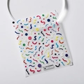 3D embossed nail sticker TS-2580 with colorful stripes and abstract wavy patterns - Colorful Stripes (TS-2580)