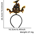 Halloween headband with LED pumpkin and crow, size 26.5x16.5cm, weight 27.4g - Skeleton Demon