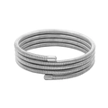 Minimalist silver multi-layer spiral spring bracelet in polished stainless steel - High Quality Band 4-Layer / Steel