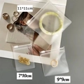 Verdickte matte EVA-Schmuckaufbewahrungsbeutel für Ohrringe und Ringe in verschiedenen Größen - 9 X 9 Cm Reißverschluss Mit Mattierter Oberfläche 50 Mikron