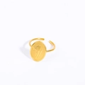 One Size US 7 Open Ring Gold January
