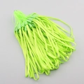 Bulk pack of vibrant neon green braided nylon wrist lanyards with secure plastic buckles - Green