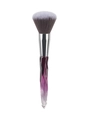 Single makeup brush with iridescent purple crystal handle and soft dual-tone bristles - Purple Powder Brush