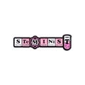 STEMINIST enamel pin featuring chemistry element symbols and a pink test tube detail - Steminist Periodic Table