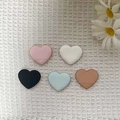 Mini heart-shaped finger makeup puffs in pink, white, black, blue, and nude colors - Bulk/Loose Packaging / Heart-shaped Thumb / Black