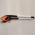 Foldable aluminum reacher grabber tool with orange non-slip jaw and ergonomic handle - Standard Pack / Orange