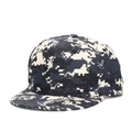 Cappellino da baseball a tesa piatta con motivo mimetico pixel navy e beige - Mimetico Digitale Blu (B)