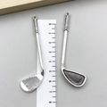 Silver golf club charm pendant measuring 6cm length for DIY jewelry and keychains - Golf Club