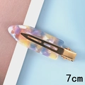 13# Acetate 7cm Colorful Mixed Texture Hair Clip