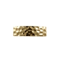 Barrette rectangulaire dorée élégante avec texture métallique martelée pour femme - Or Rectangulaire Texturé
