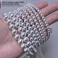 Glanzende witte glazen parels in diverse maten voor DIY-sieraden maken en accessoires - 4mm (Ongeveer 200st) / Australisch Wit