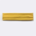 Yellow cotton sports headband for running, sweat-absorbent soft fabric for outdoor fitness - Orange