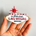 3D resin fridge magnet featuring the iconic Las Vegas sign design for travel souvenirs - (29) Las Vegas USA