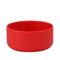 Thickened red silicone anti-slip protective sleeve for wide mouth water cup bottom - Red