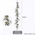 Artificial Christmas vine with pine cones and white berries for festive door decoration - Vine Garland (A46-20261)
