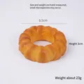 Brown slow-rebound PU foam realistic donut squishy toy, 9.5cm diameter model - Diameter 9.5cm / Caramel Brown