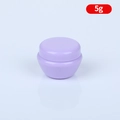 5g lavender purple mushroom shaped cosmetic cream jar with smooth plastic finish - 5g / Purple