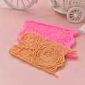 Silikonform mit Rosenmuster für DIY Fondant Kuchen und Seife mit floralem Design - Rosa
