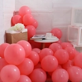 Pastel pink macaron latex balloons set for elegant birthday party indoor decorations - 12 Inch 2.8g Macaron Red