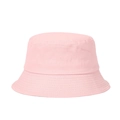 Pink cotton bucket hat for children featuring a minimalist brim and soft fabric texture - Adult Size (56-58CM) / Pink