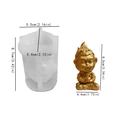DIY Silikonform und Gold Affenfigur mit genauen Abmessungen für Harzguss und Kunst - Meditation Wukong