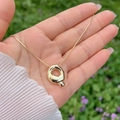 Polished 18K gold-plated letter Q balloon pendant necklace with sleek snake chain - Gold Q