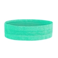 Elastic green sports headband for running and yoga with breathable fabric texture - Green