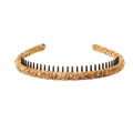 Yellow floral fabric headband with black inner teeth for non-slip hair styling - 127 Pattern-Yellow Flower