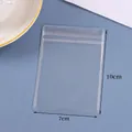 Clear PVC self-sealing jewelry pouch in 7x10cm size for earrings and necklaces - 7*10cm/Double Layer 26 Silk