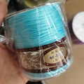 Light blue braided jade thread spool for handmade DIY jewelry bracelets - 1.0MM A-Line Large Roll / Light Blue