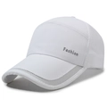 Gorra de béisbol blanca de malla transpirable con estampado Fashion plateado - Ajustable / Blanco
